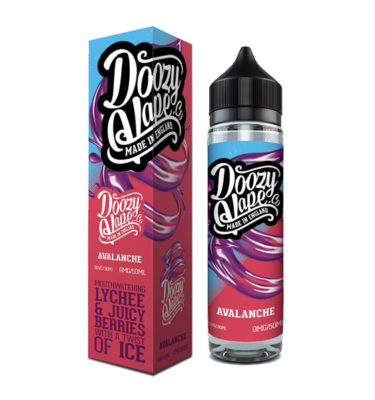 Avalanche a mouth watering lychee and juicy berries with a twist of ice making this an All Day Vape for many.