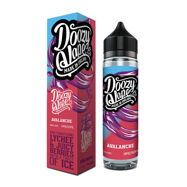 Avalanche a mouth watering lychee and juicy berries with a twist of ice making this an All Day Vape for many.