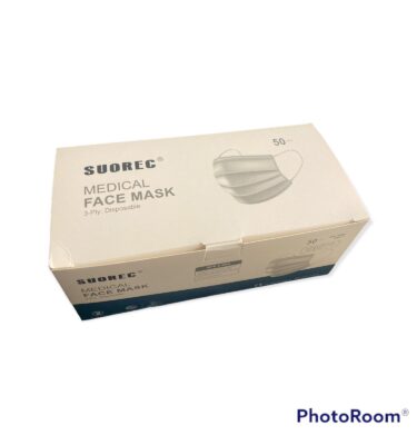 3-Ply Disposable Medical Grade Face Masks (50pk)